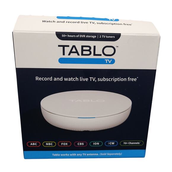 Tablo 4th Gen 2-Tuner Over-The-Air OTA DVR 128GB Pause Live TV TF1282B-01-CN - Picture 1 of 11